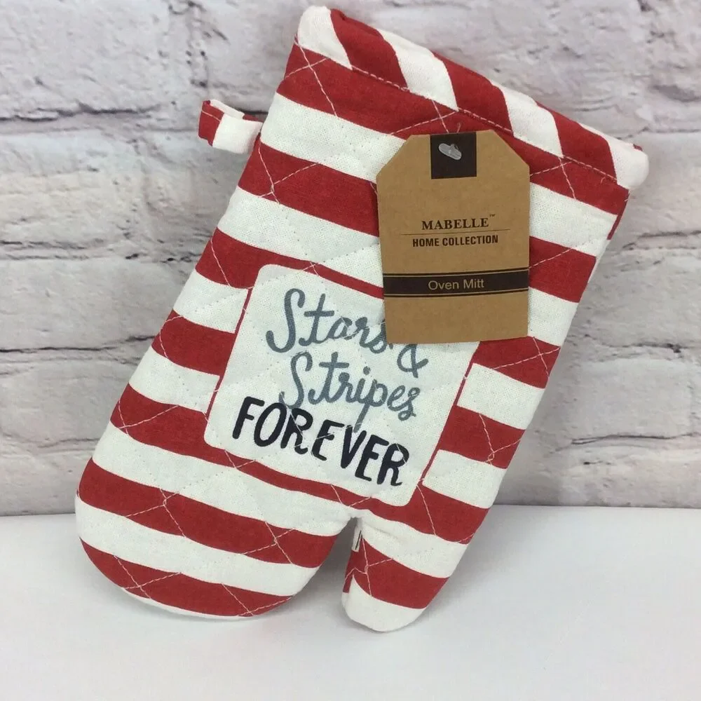 🇺🇸Patriotic 🇺🇸3 Pc. Kitchen Set 4th Of July Dish Towel Pot Holder Oven Mitt
